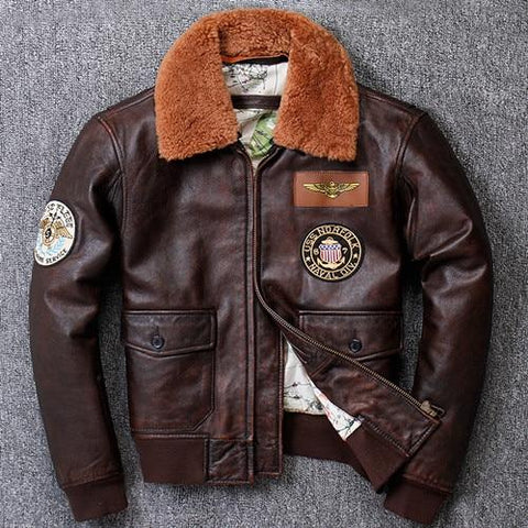 World War II Genuine Leather Pilot Jacket