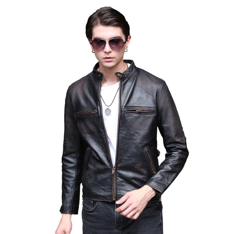 Genuine Cowhide Spring Leather Coat