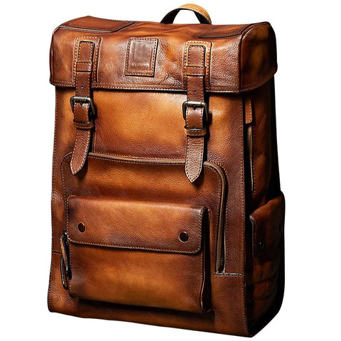 Large Capacity Cow Leather Biker Travel Bag