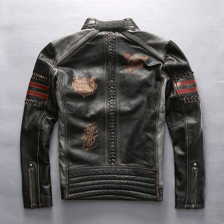 Black Genuine Leather Motorcycle Jacket