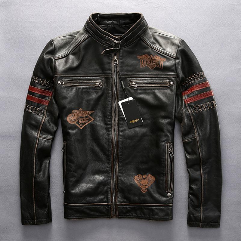 Black Genuine Leather Motorcycle Jacket