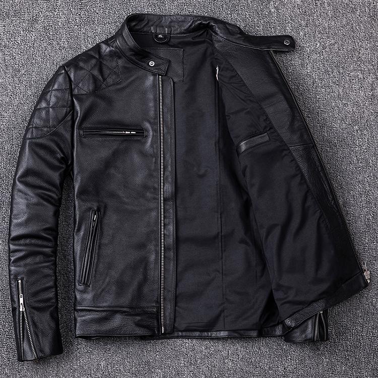 Genuine Leather Moto Style Jacket