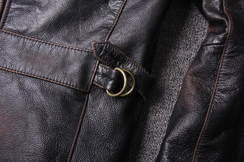 Genuine Cowhide Spring Leather Coat