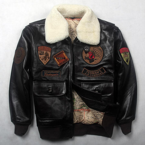 Genuine Cowhide Aviator Jacket