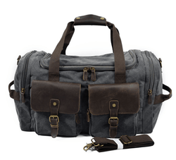 Vintage Weekend Canvas and Leather Travel Bag