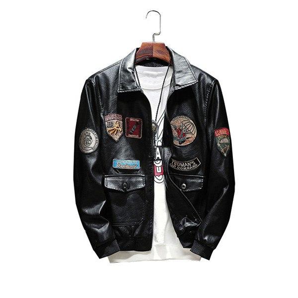 PU Leather Bomber/Biker Jacket