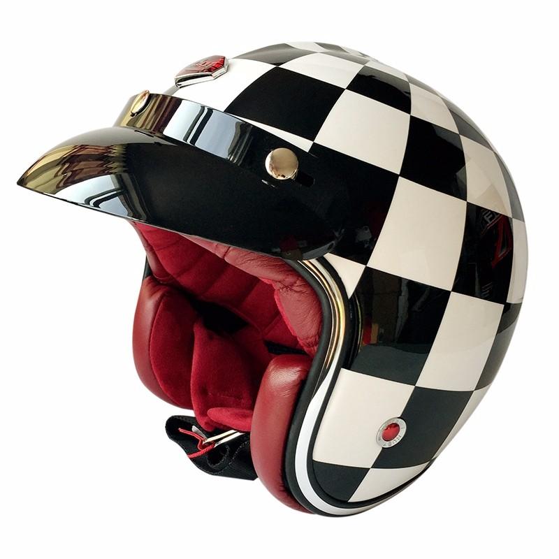 3/4 Open Face Paris Vintage Motorcycle Helmet