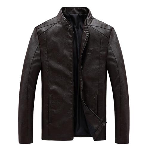 PU Leather Motorcycle Coat