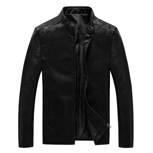 PU Leather Motorcycle Coat