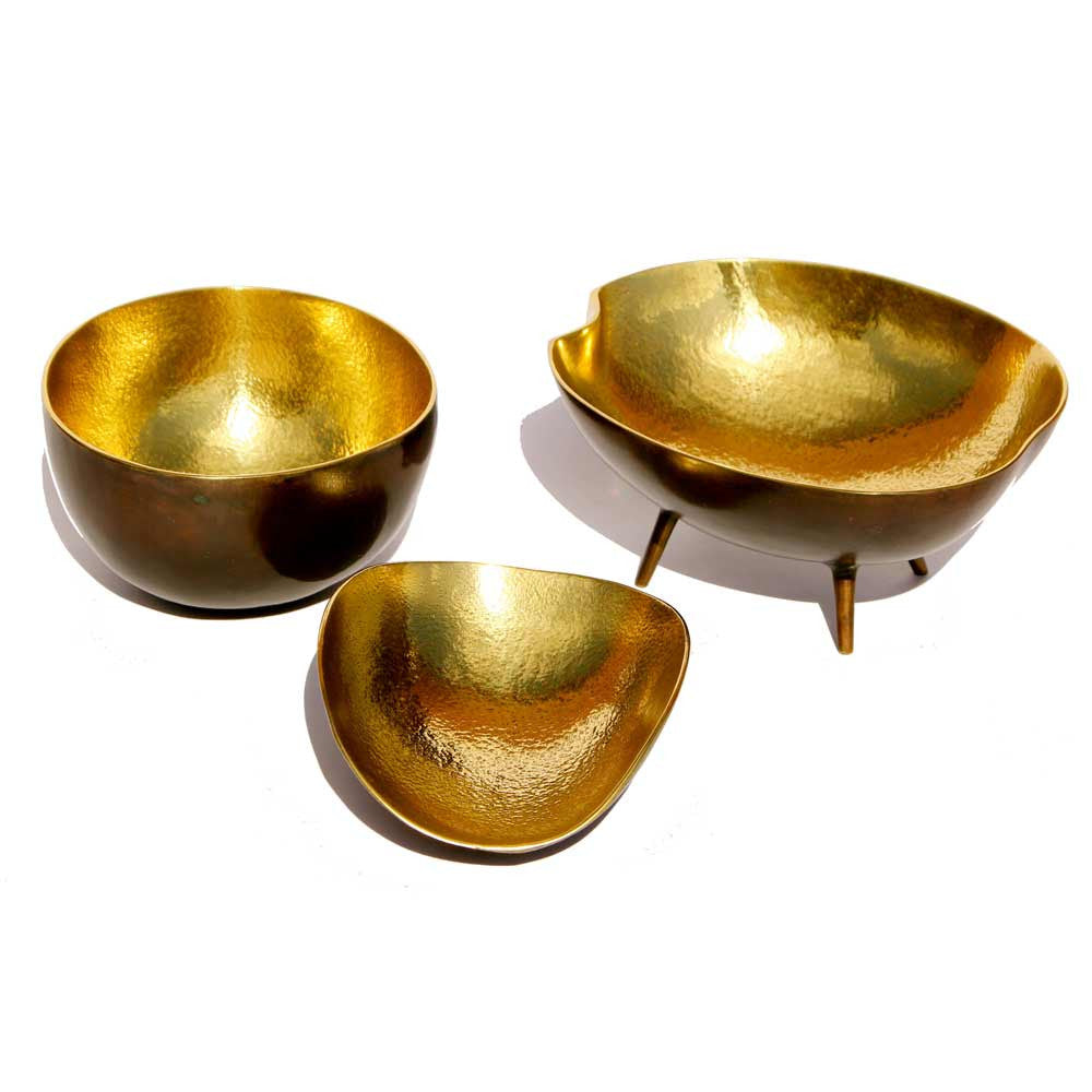 Set of three Brass Bowls Alguacil & Perkoff