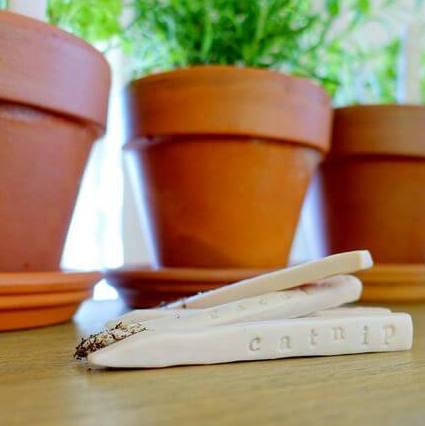 Easy Diy Clay Plant Markers Small Company Artworks