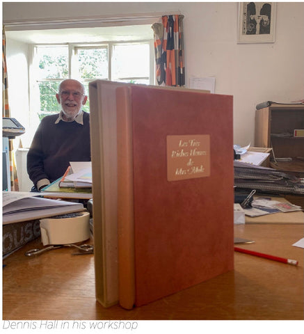 Dennis Hall in his workshop | The Inky Parrot Press | Cheltenham Rare Books