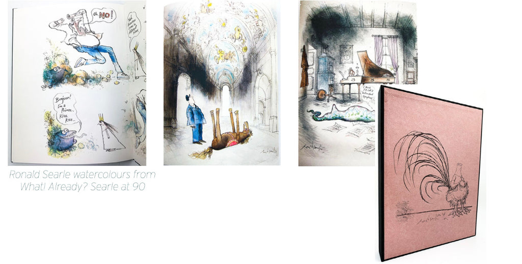 Ronald Searle watercolours | What! Already? Searle at 90 | Inky Parrot Press | Cheltenham Rare Books