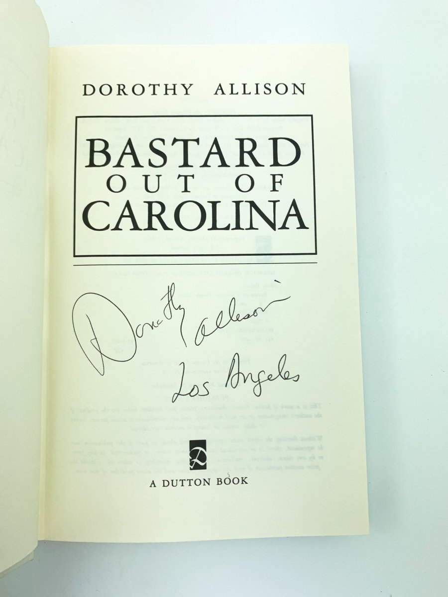 Dorothy Allison Signed Bastard Out Of Carolina Cheltenham Rare Books