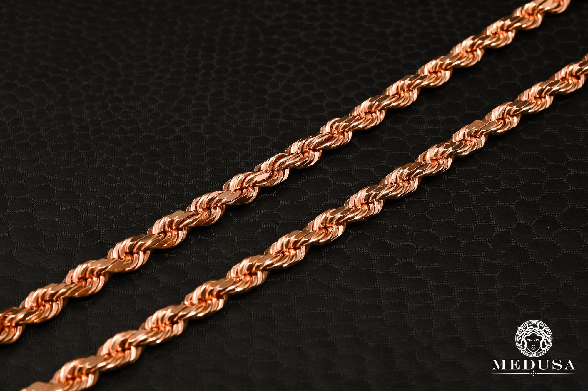 solid rose gold chains