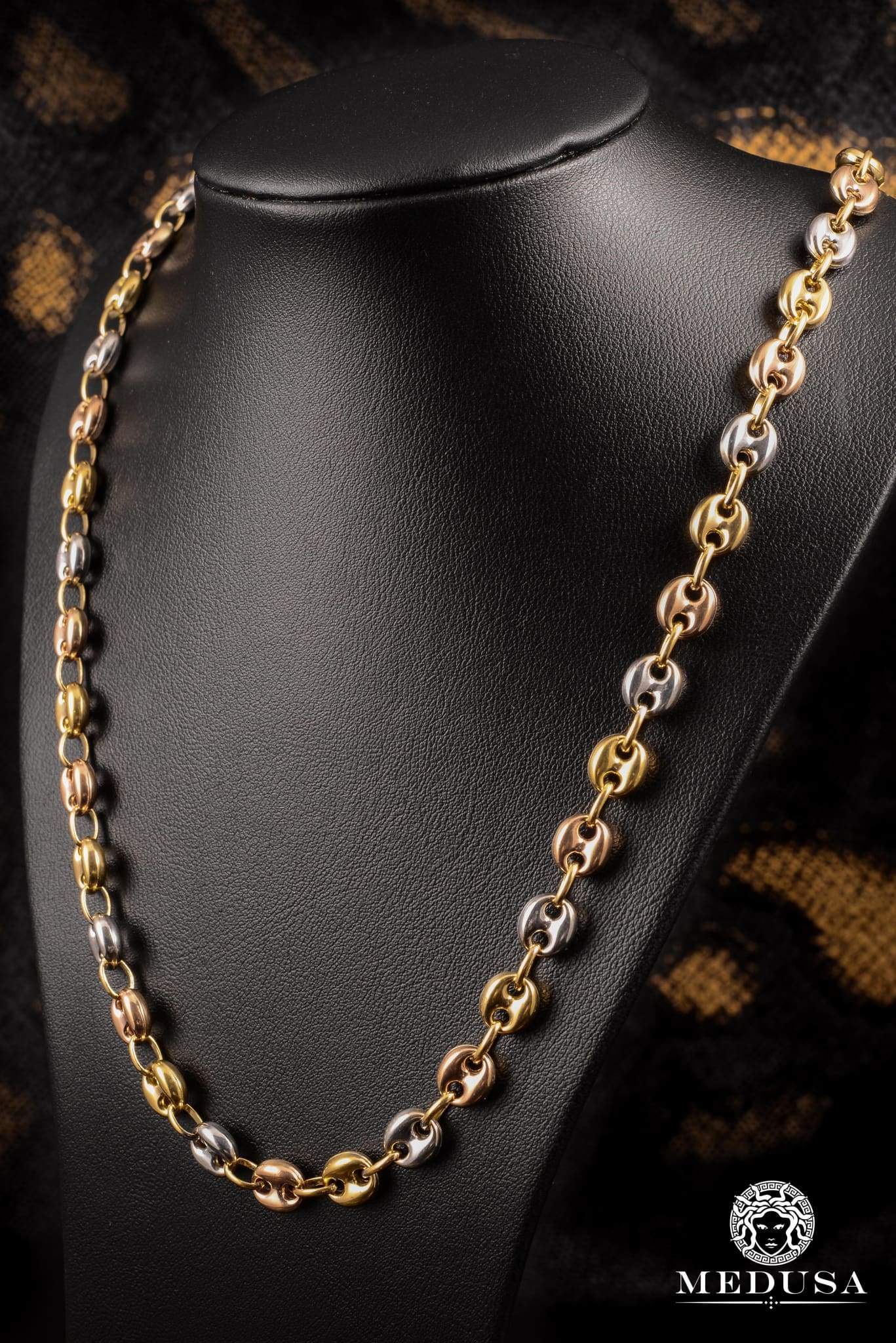 gold puffed gucci link chain