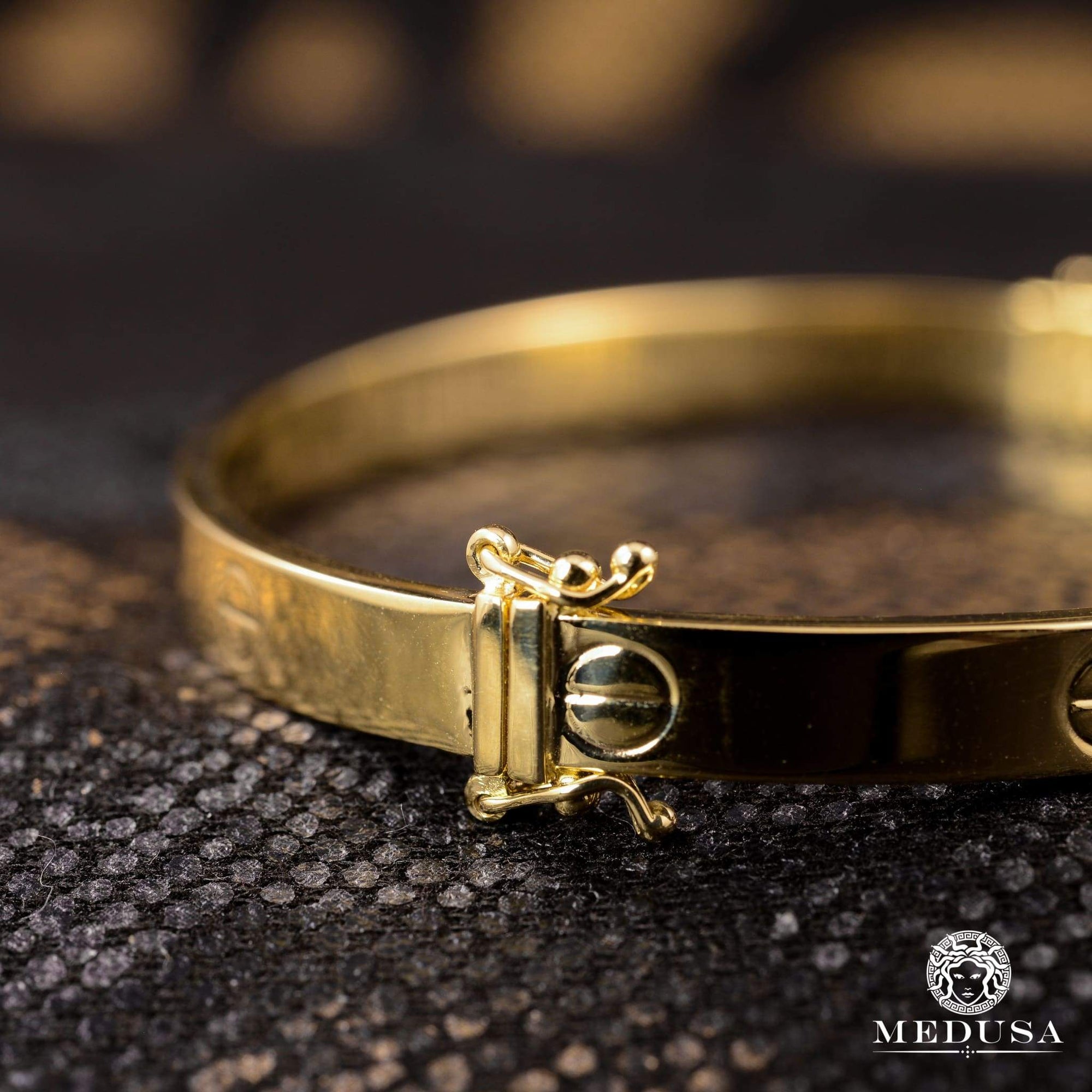 Bracelet Rigide en Or 14K | Bangle X1 