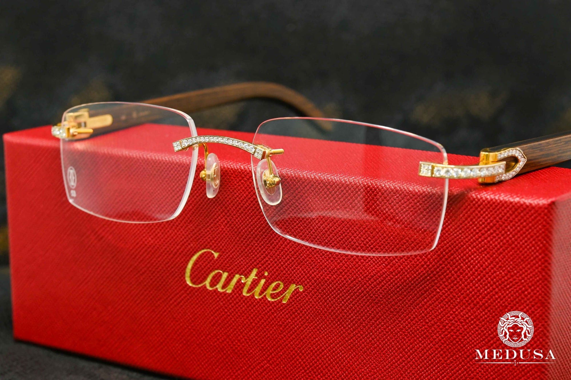cartier glasses chain