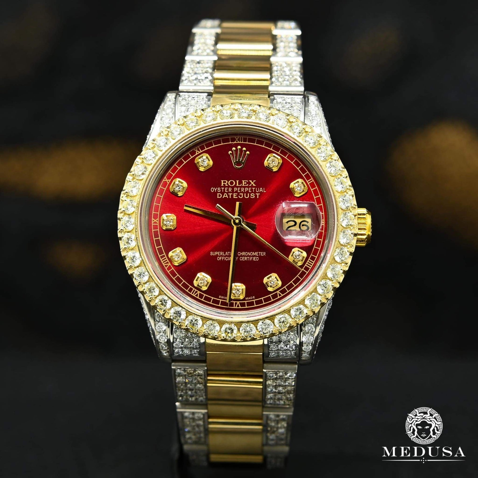 rolex oyster perpetual datejust red