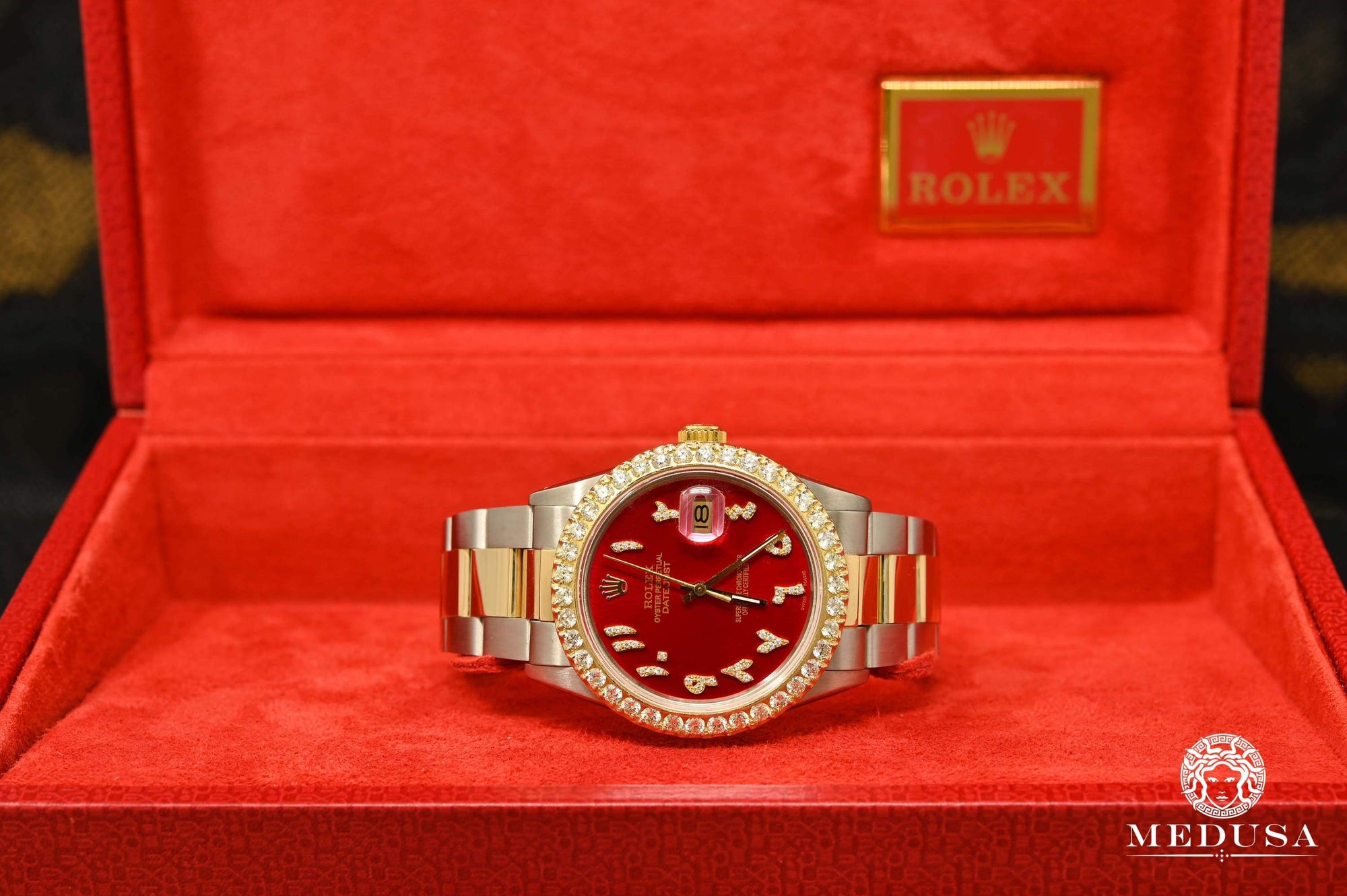 red rolex datejust