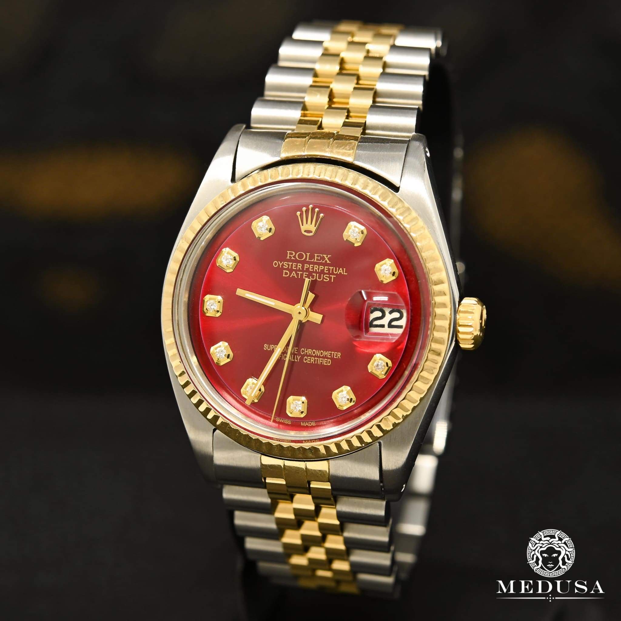 rolex oyster perpetual datejust red