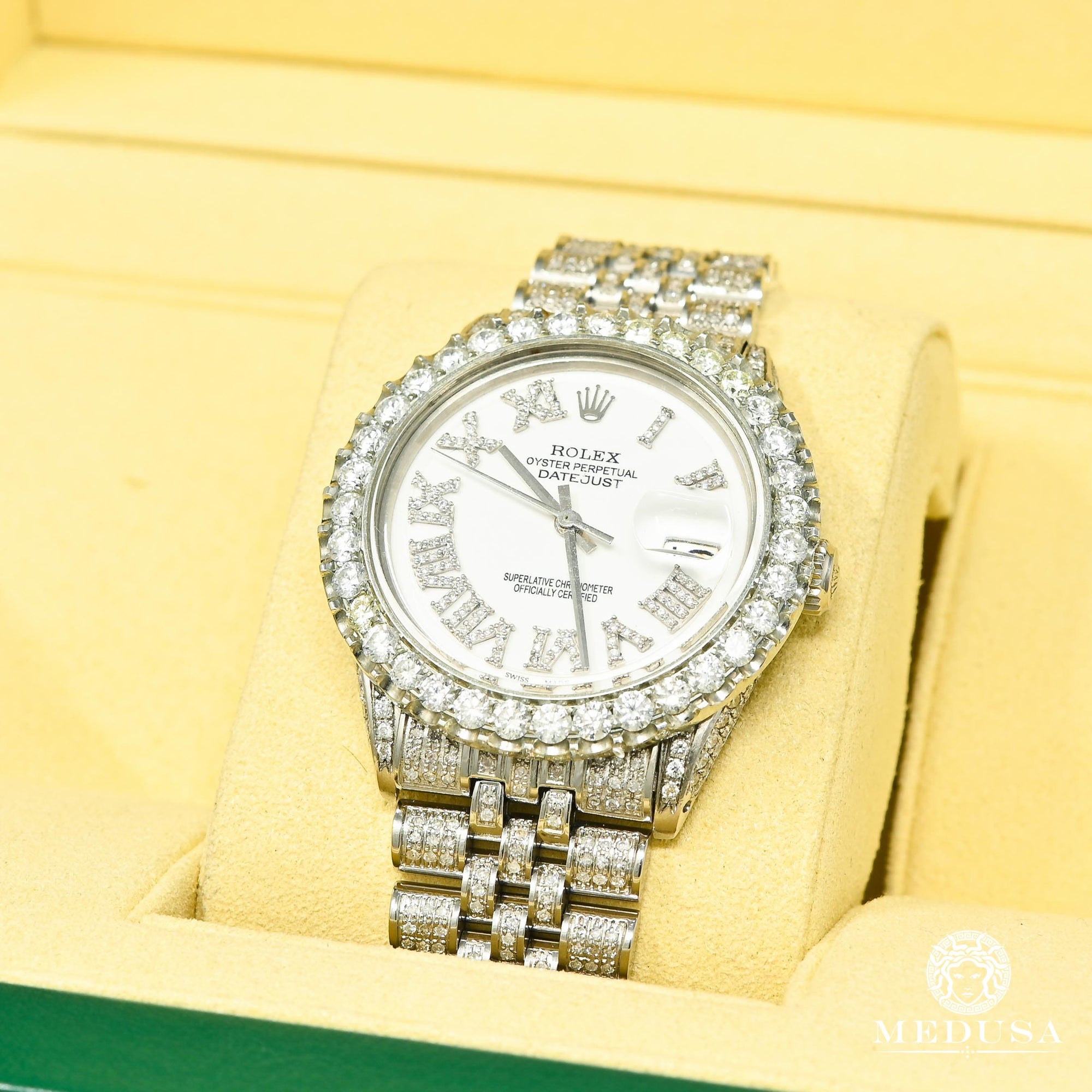 iced out white gold rolex