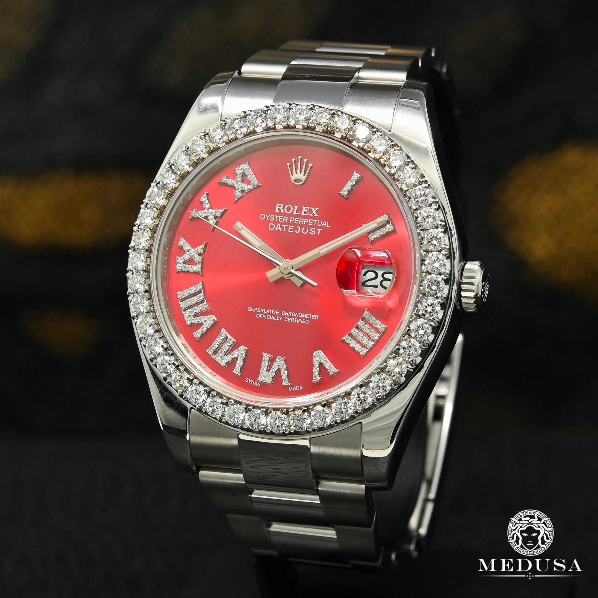 rolex oyster perpetual datejust red