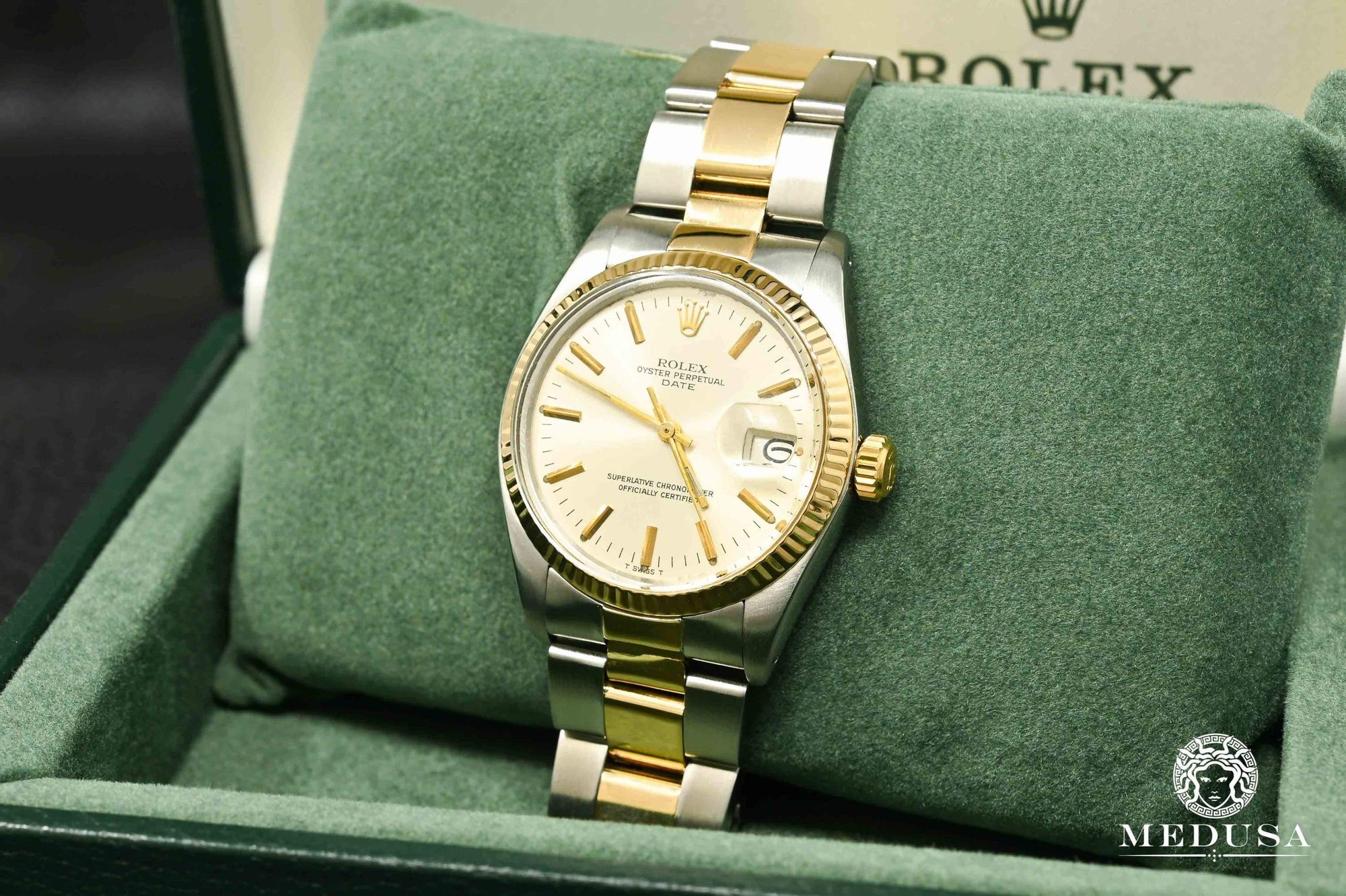 rolex oyster perpetual 2 tone