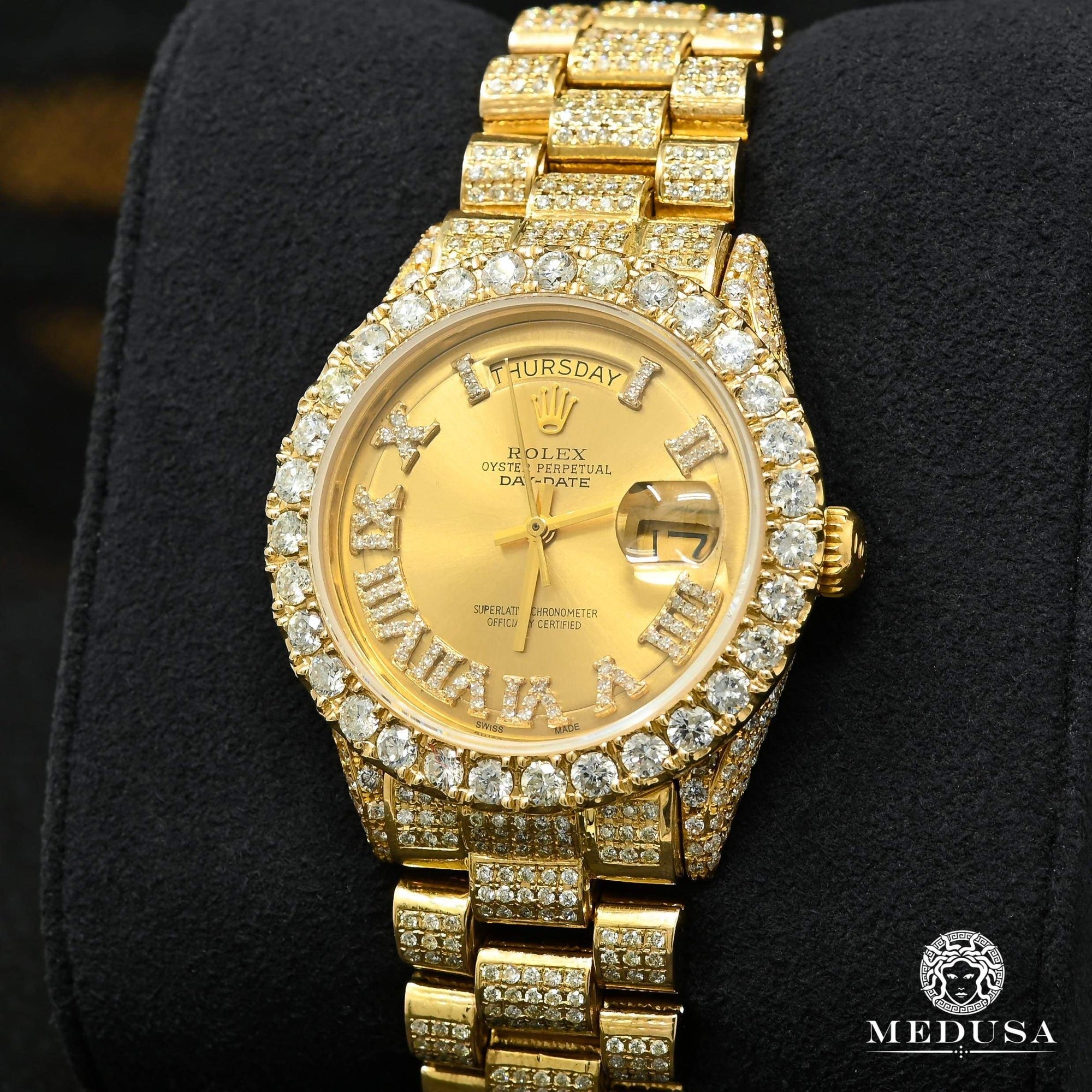 rolex day date iced