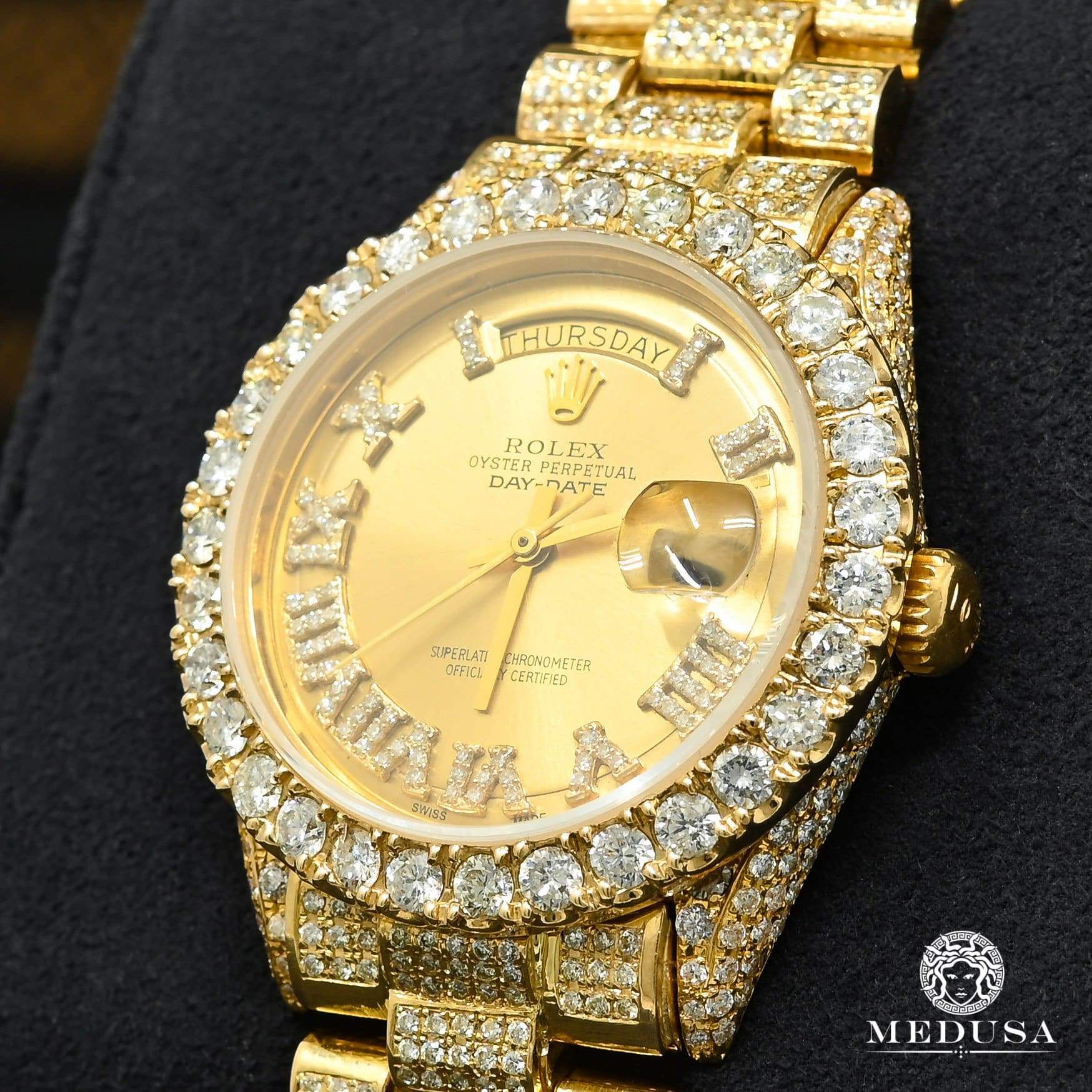 rolex president iced out
