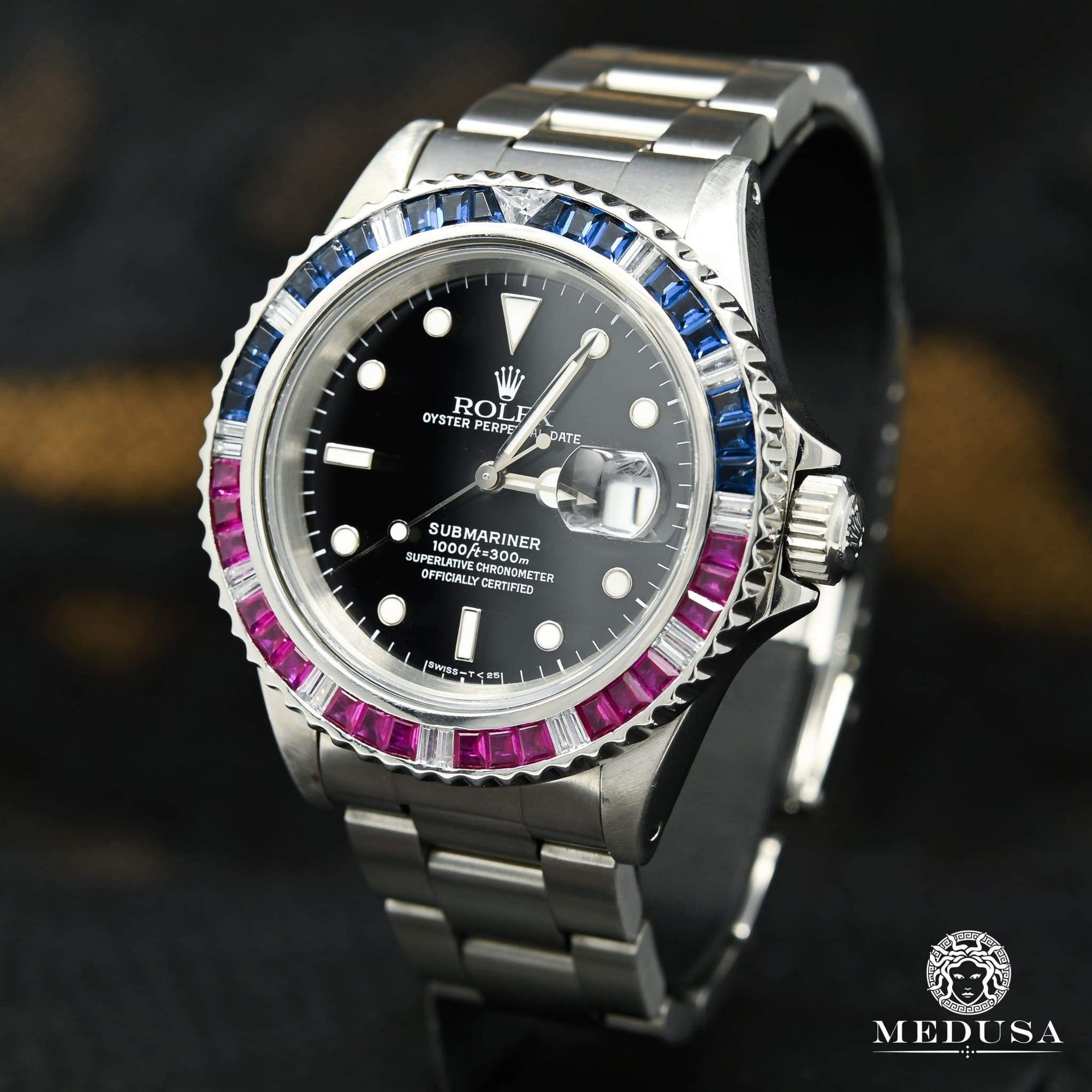 Montre Rolex | Rolex Submariner 40mm - Pepsi Saphir & Ruby ...