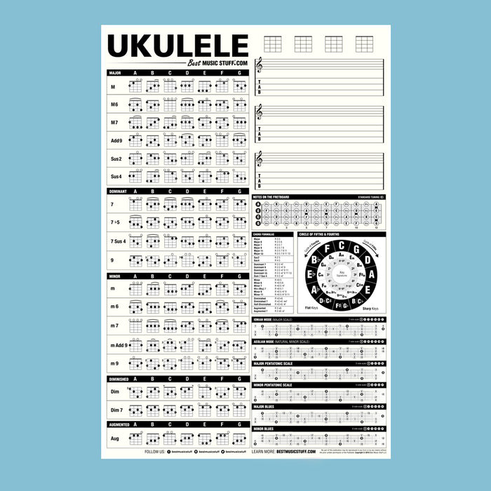 The Creative Ukulele Poster Dry Erase Best Music Stuff