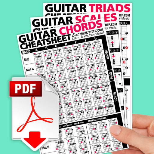 Large Guitar Chords Cheatsheet