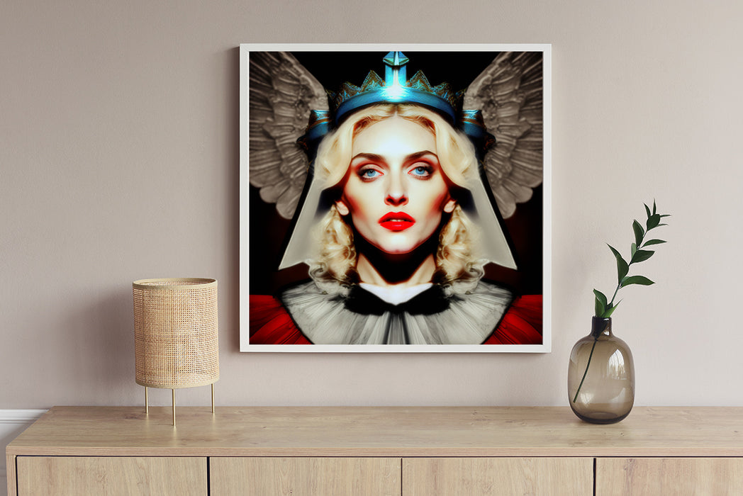 Madonna: The Angelic Pop Star • High Quality Original Art Poster Download • 341 Inches x 341 Inches