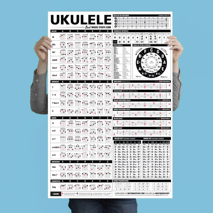 The Ultimate Ukulele Reference Poster Best Music Stuff