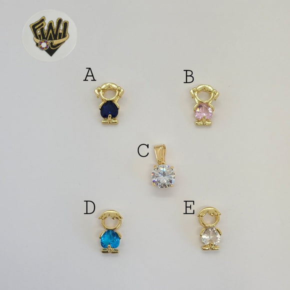 (1-2317) Gold Laminate Pendants - BGF - Fantasy World Jewelry