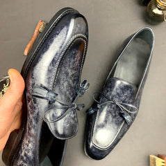 Marble Patina on Loafers