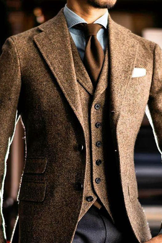 Man in Brown Suit