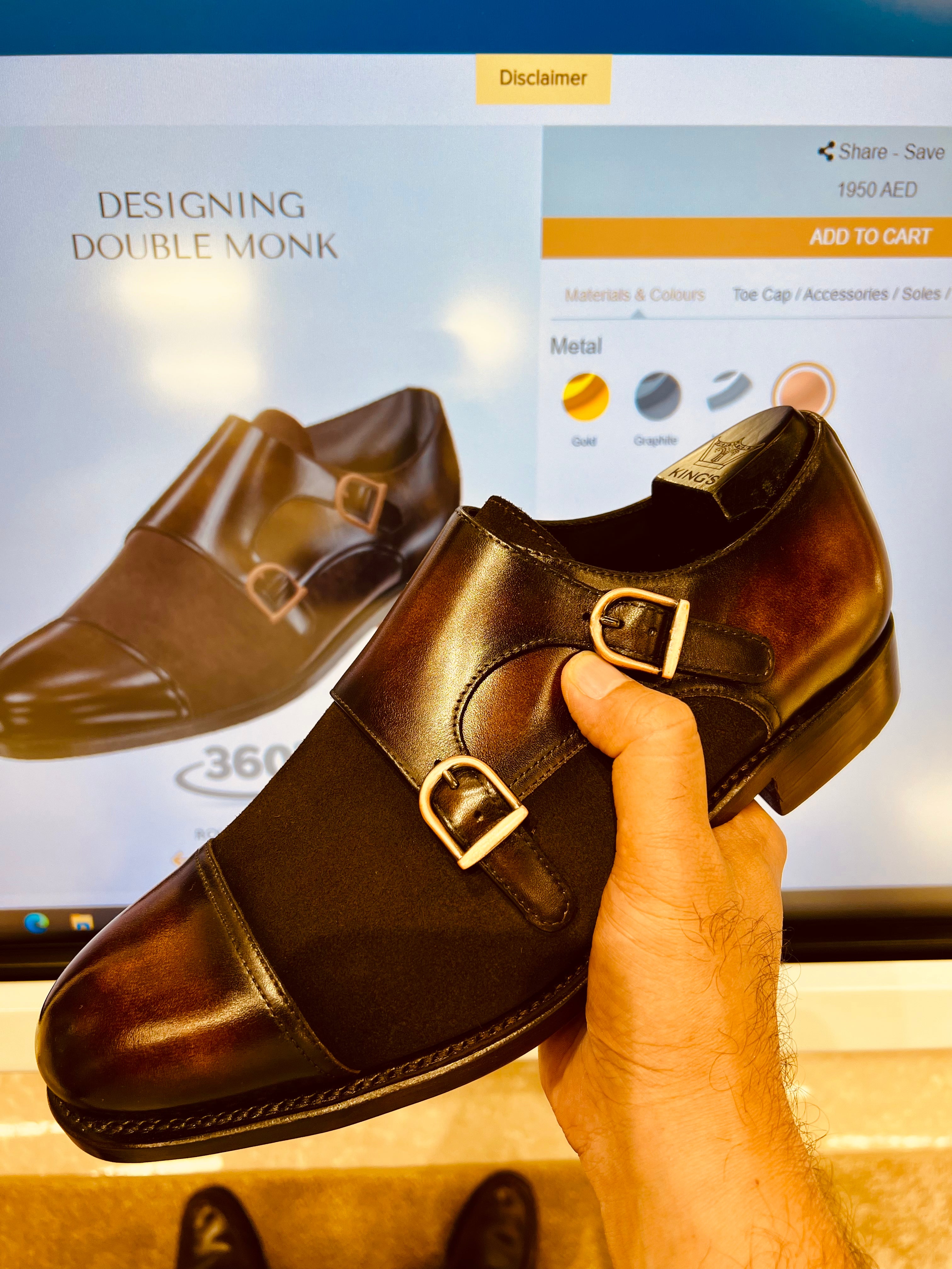 Design your shoes online with Kings Traders Dubai.