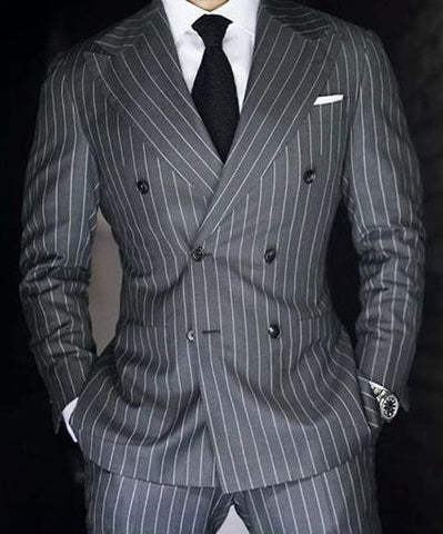 Pinstriped Suit