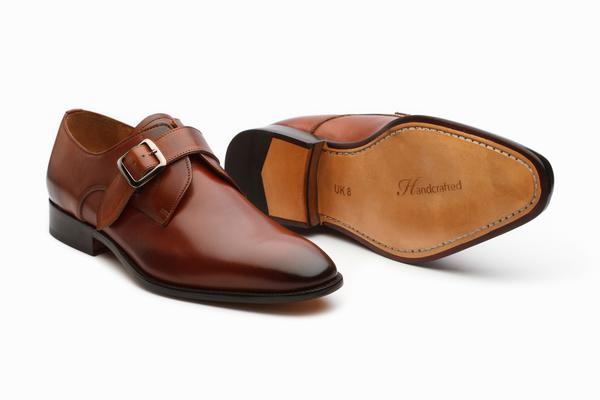 single monk strap shoes