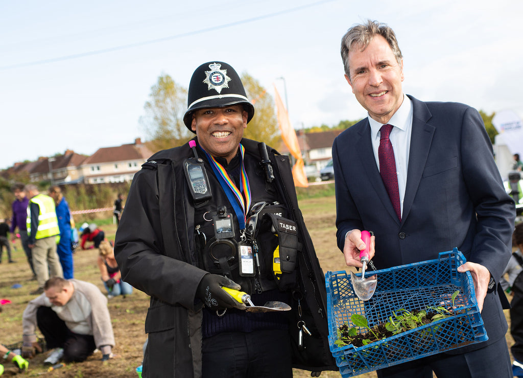 Metro Mayor Dan Norris with PC Macmillan