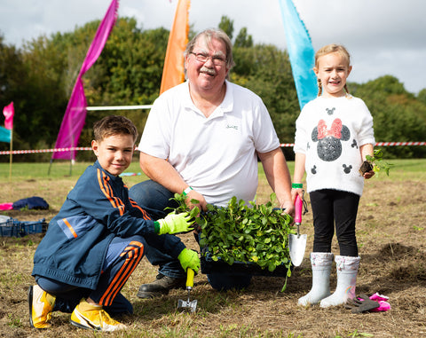 South Glos. Cllr Steve with young volunteers