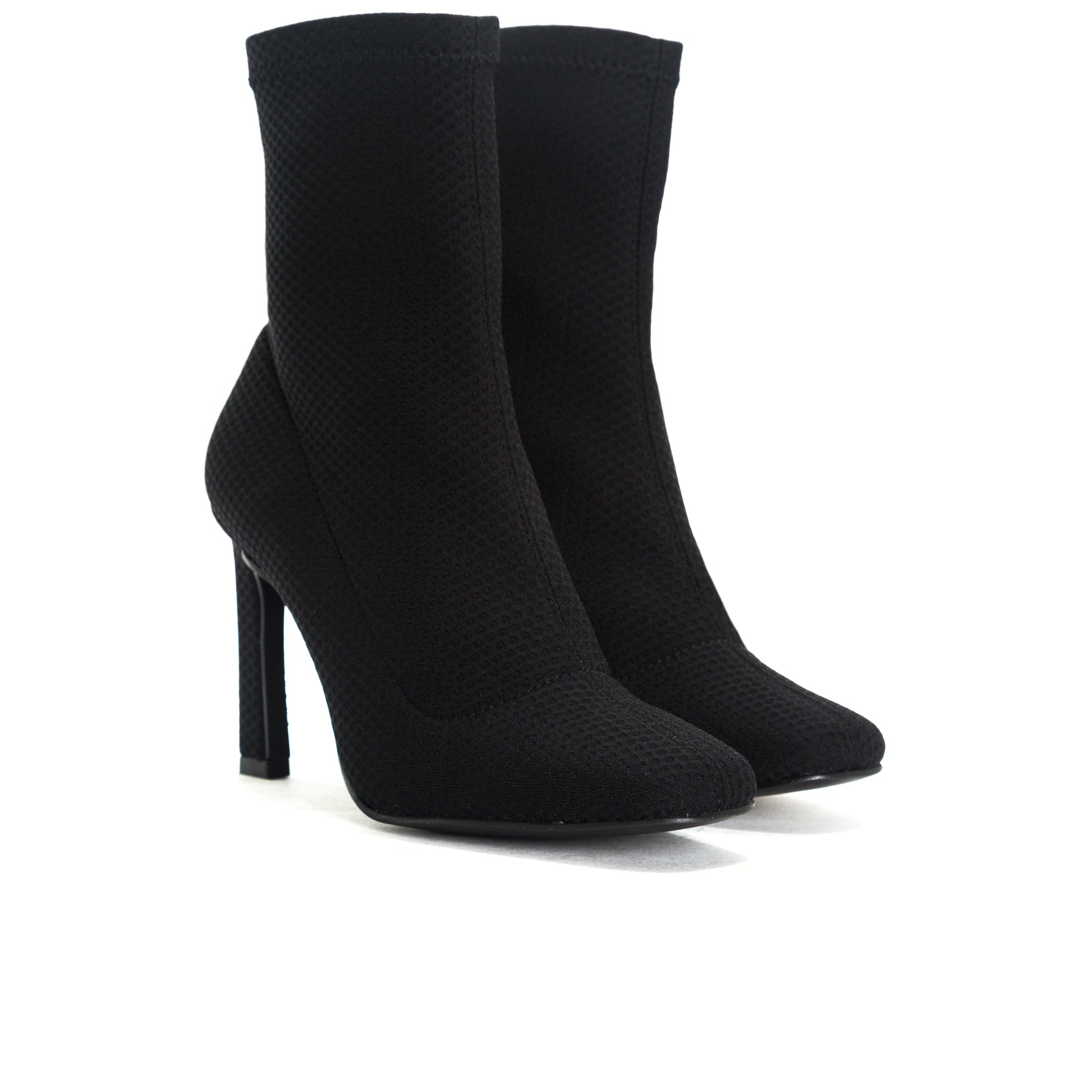 Dafni Black Fabric Booties – Lintervalle