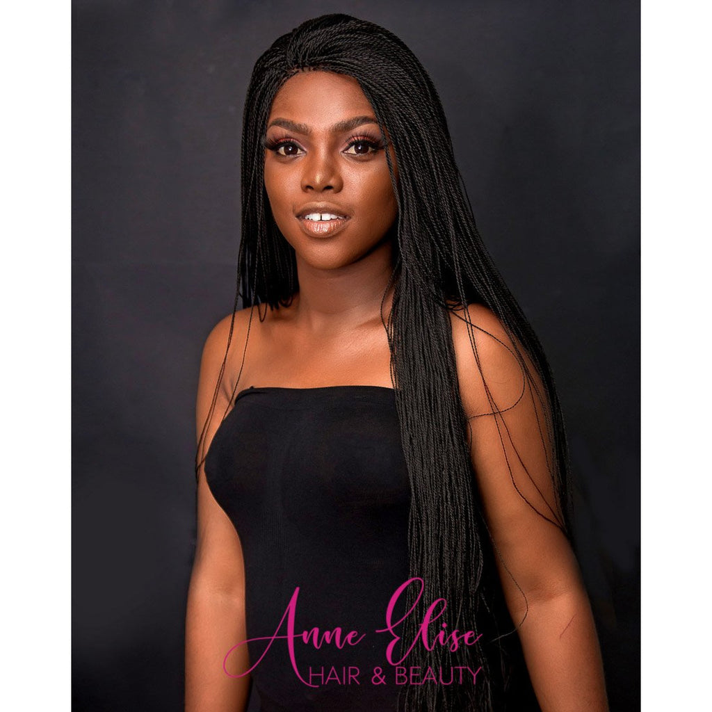 Amaka Frontal Microtwists Wig Anne Elise Braids