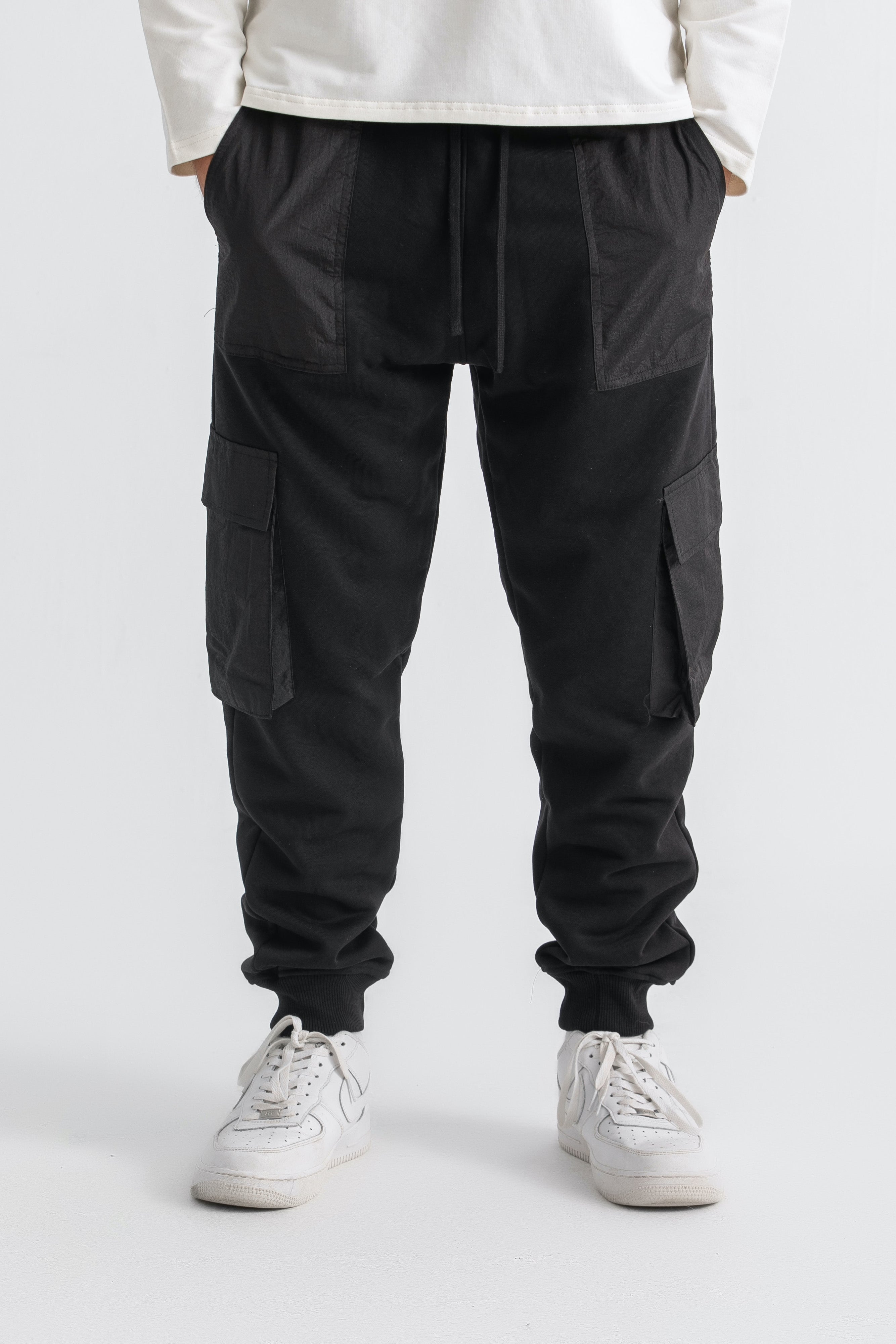 Unisex Black Cargo Sweatpants | Kai Collections | Reviews on Judge.me