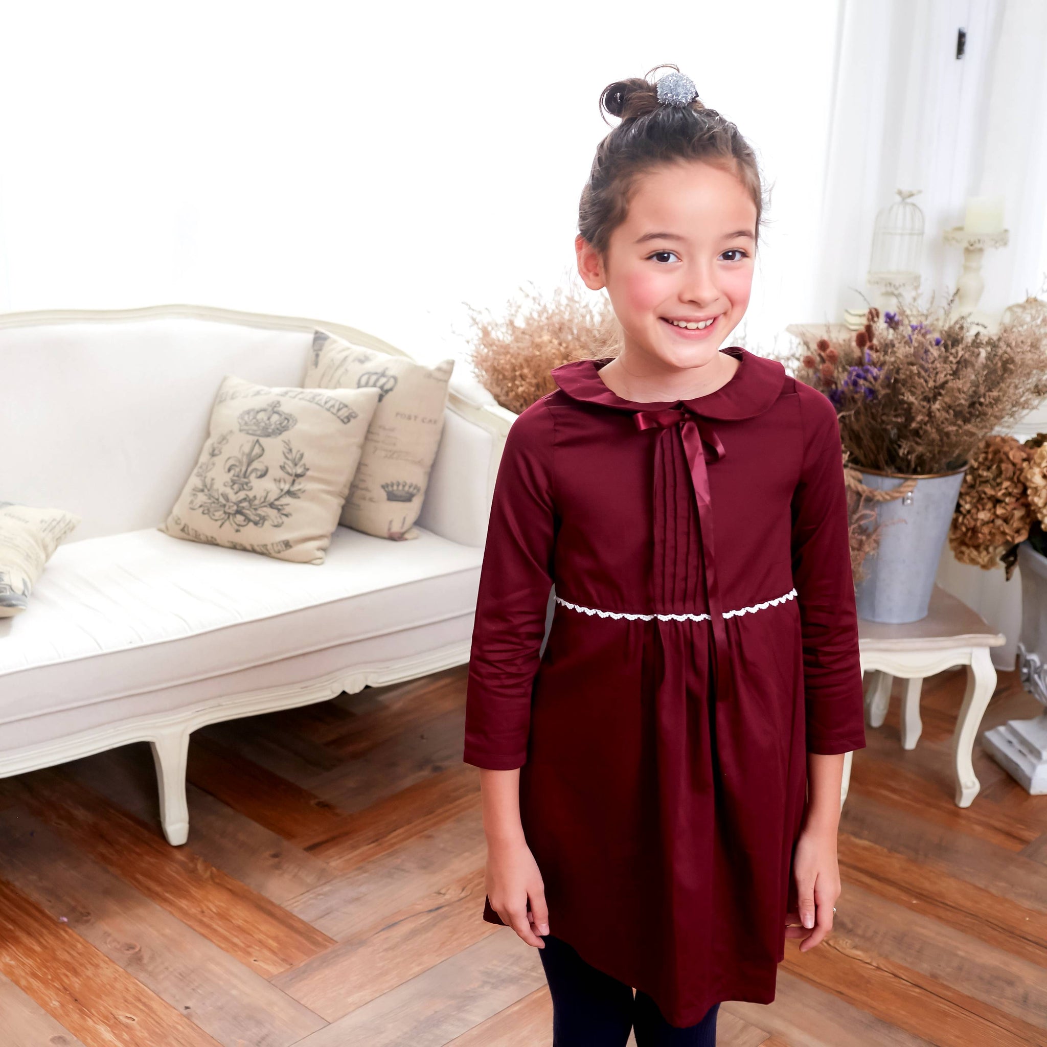 burgundy dresses for toddlers