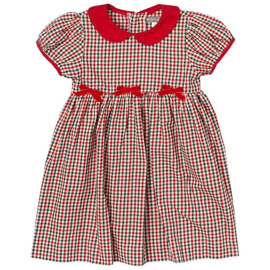 checkered dress red