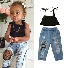 infant ripped jeans girl