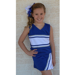 Blue & White Cheer Suit